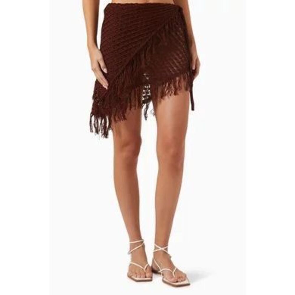 Savannah Morrow Ammoudi Mini Skirt in Cotton-knit NEW
